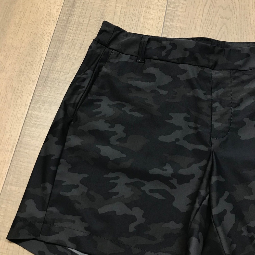 Spanx Sunrise Shorts Womens Size M Black Camo Lightweight Pull on Stretch Casual - Picture 6 of 11